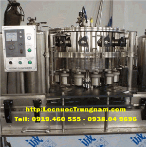 Máy chiết rót và đóng nắp lon nhôm tự động với nước tinh khiết, nước ion kiềm